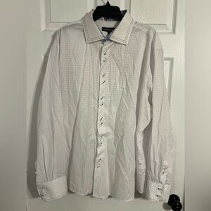 International Laundry Men’s 3xl White Long Sleeve Button Up Dress Shirt